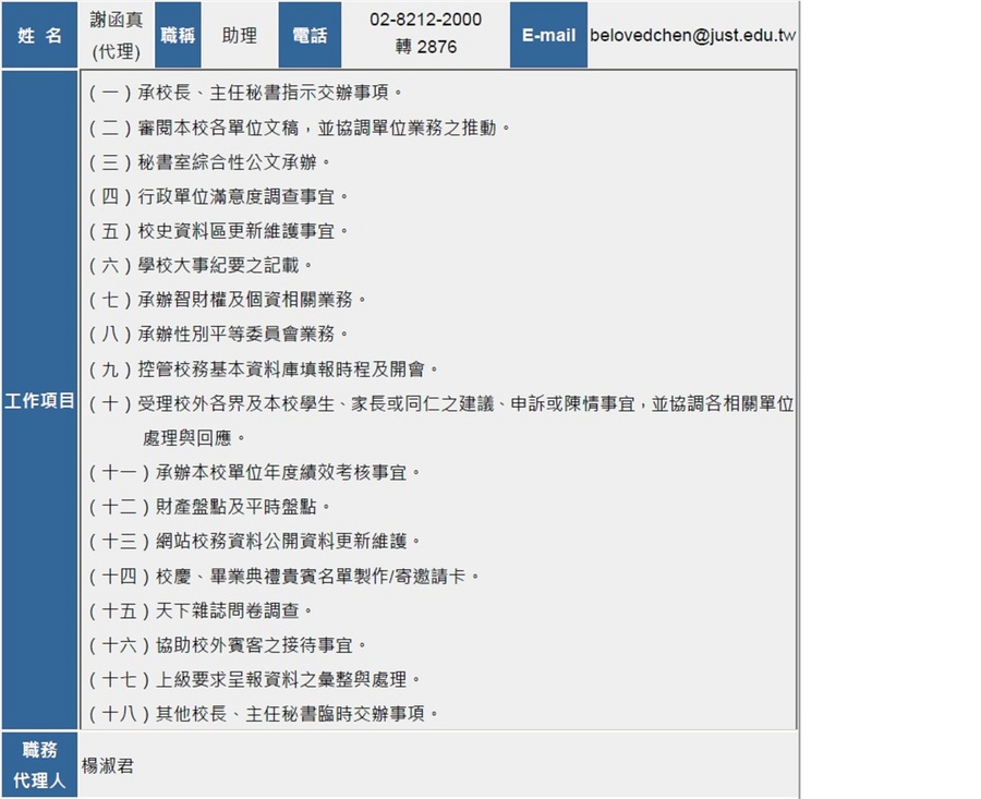 秘書室同仁圖片