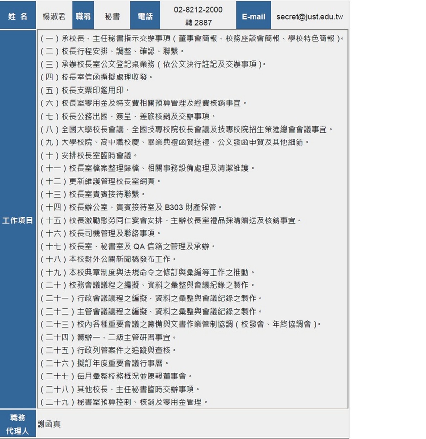秘書室同仁圖片
