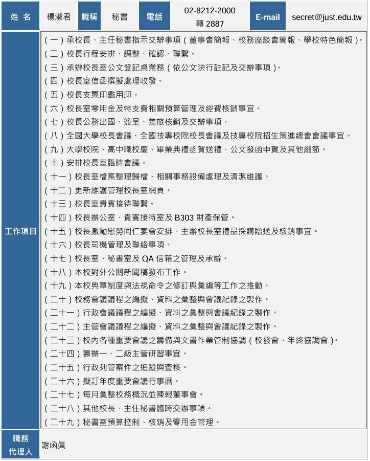 秘書室同仁圖片